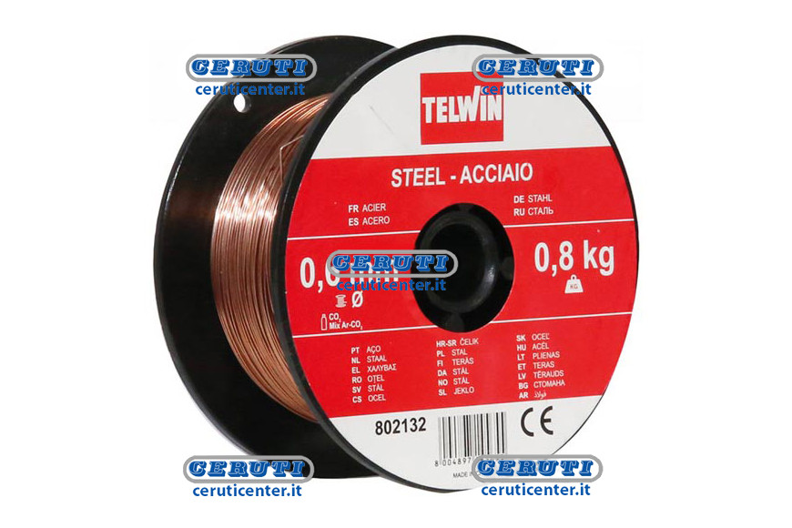 Bobina 0,8 Kg Di Filo Acciaio Diametro Filo 0,6 Mm