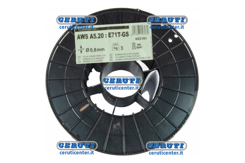 Bobina 3 Kg Di Filo Animato Diametro Filo 0,8 Mm