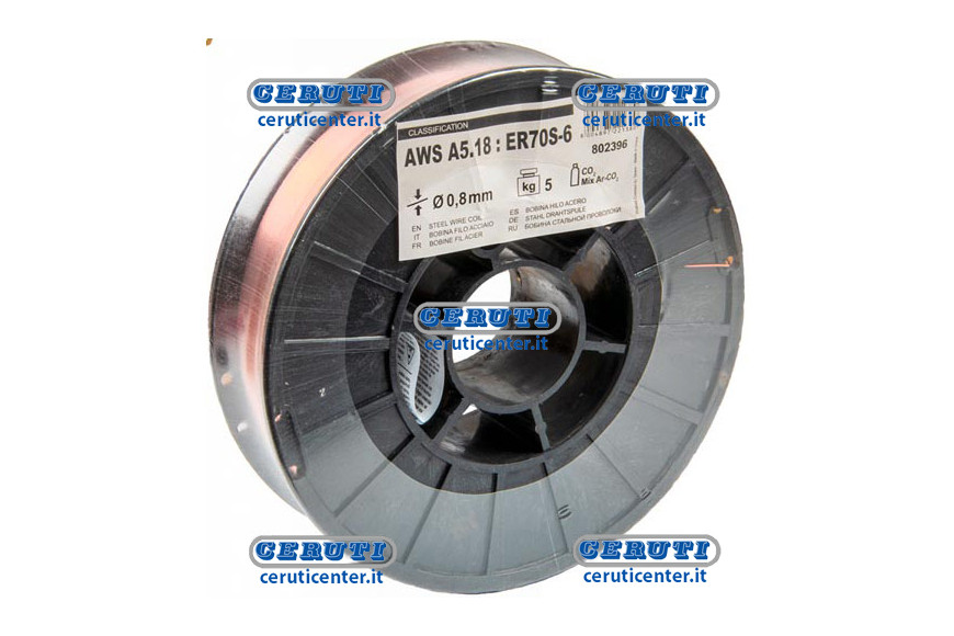 Bobina 5 Kg Di Filo Acciaio Diametro Filo 0,8 Mm