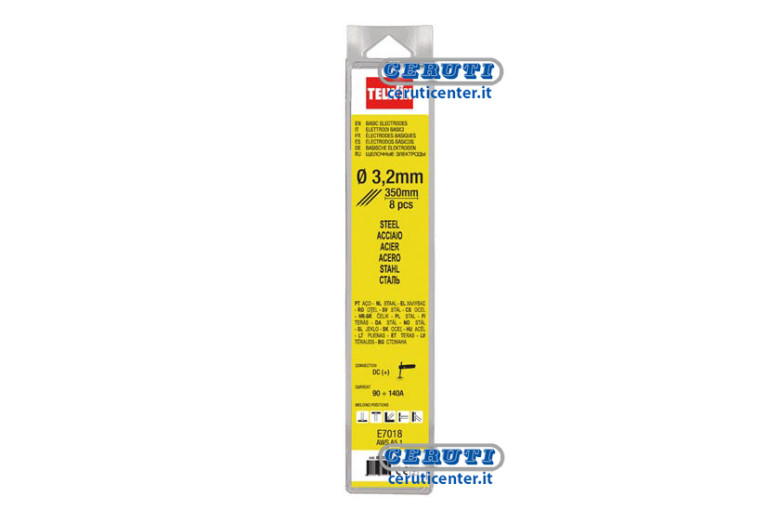 Confezione Da 8 Elettrodi Basici Per Acciaio Diametro 3,2 Mm