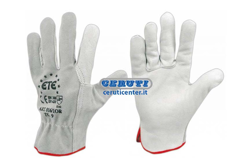 Calfskin Leather And Split-Leather Gloves