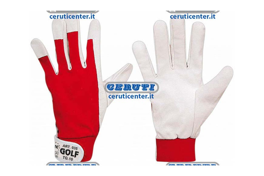 Leather-Cotton Gloves