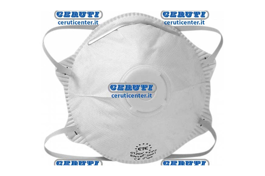 Facial Filter Masks With Valve For Low Or Medium Toxicity Dusts, Mists And Fumes Protection Class Ffp2
