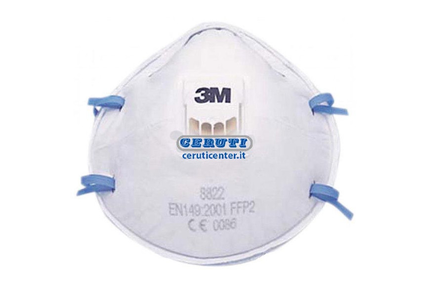 Facial Filter Masks With Valve For Low Or Medium Toxicity Dusts, Mists And Fumes Protection Class Ffp2