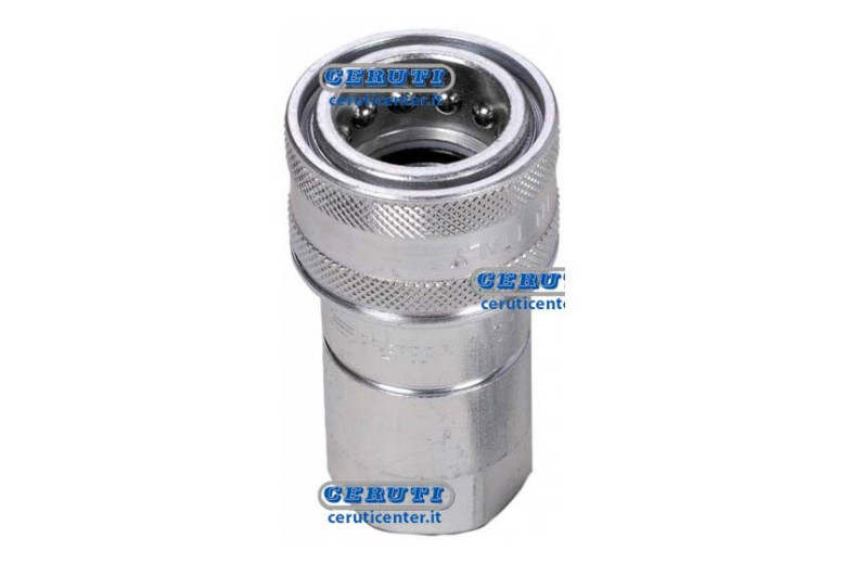 Innesto Rapido Femmina A Sfera - Intercambiabile Iso Serie Ns Attacco 1/2" Gas - Adattabile a NS 12 GAS F, NS12GASF