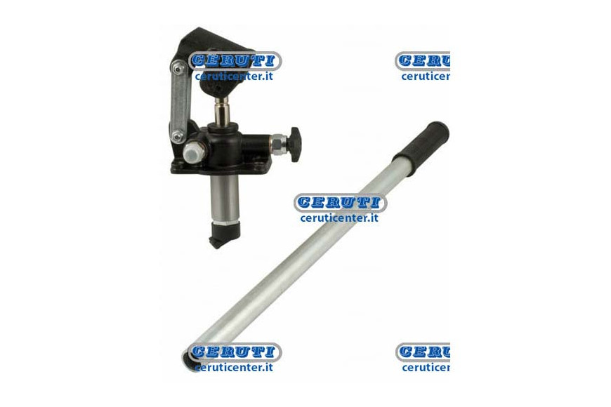 Hand Pump Single Acting, With Built In Shutoff Valve. Displacement 25 Cm3 - Max. Pressure 250 Atm - Couplings 3/8"" Gas Swept Vo