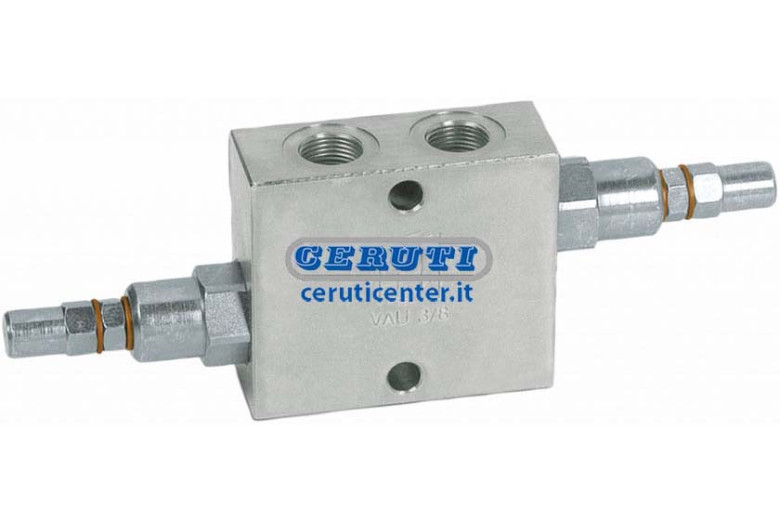 Dual Circuit Balanced Valve Flow Rate 70 L/Min Couplings 1/2" Gas