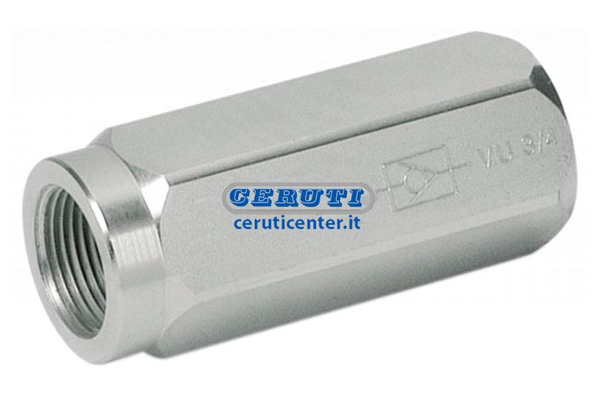Valvula Antiretorno Con Bola Acoplamientos 1/2" Gas
