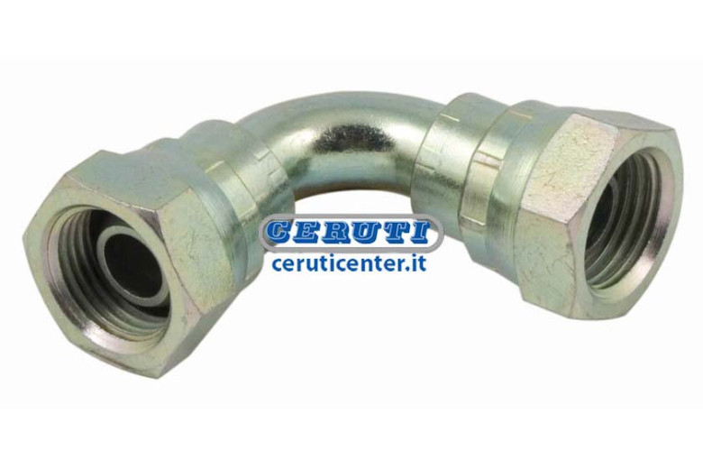 Female Adapter / Female Curved 90 ° BSP and Metric