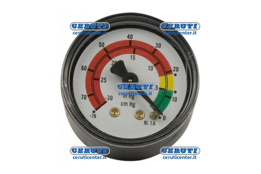 Vacuum Pressure Scale 0 ÷ -76 Cm/Hg Thread 1/8" Gas