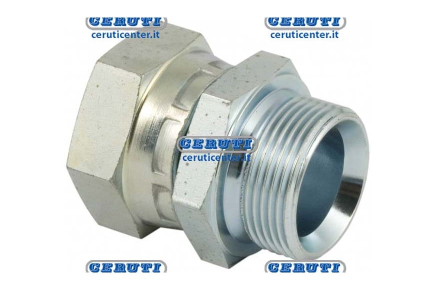 Nipples M/F 1" Dado Girev. - Nipples Di Congiunzione Maschio - Femmina Dado Girevole Filetto - A 1" Gas