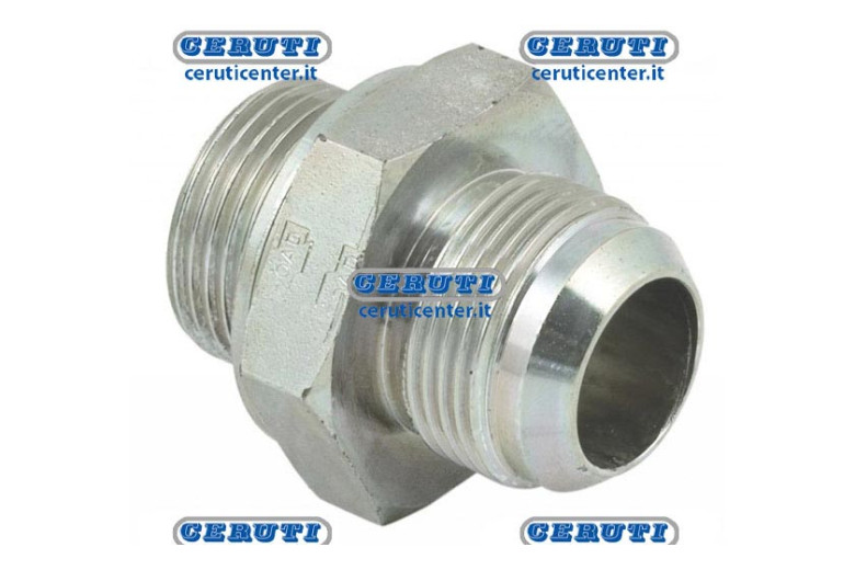Nipples 9/16"Jic74°3/8"Gas (10Pz) - Nipples Di Riduzione Jic 74° - Gas Filetto - A Jic 9/16" - 18 Filetto - B 3/8" Gas