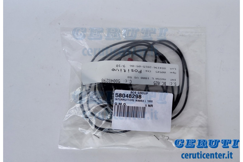 Interruttore L 1800 - Originale BCS - 58048298 - sostituisce - 58048294, 58048296, 58048299