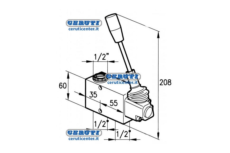 Valve Freinage Hydraulique A Levier
