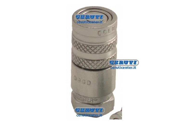 Quick Female Coupling With Flat Face Type Series Ffh Coupling 1/2" Gas Diameter 3/8" - 30 Mm