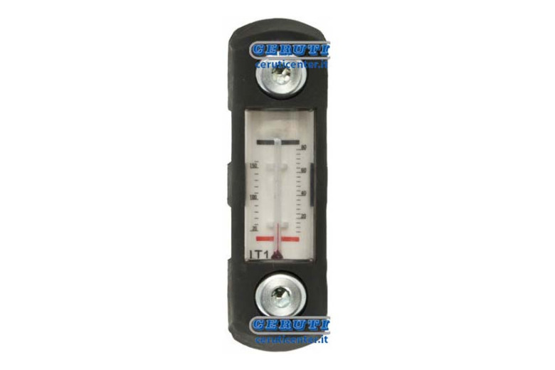Spia Di Livello In Plastica 76 Mm C - Indicatore Di Livello In Nylon Con Termometro A 100 Mm