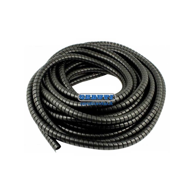 Gaine Spirale Noire Pour Tuyaux Et Câbles - 5 M, Diamètre 10 Mm, HDPE, Protection Hydraulique/pneumatique