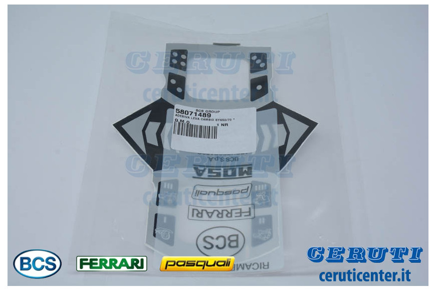 Decalcomanie - BCS Pièce d'origine - 58071489 - remplace - 58070564