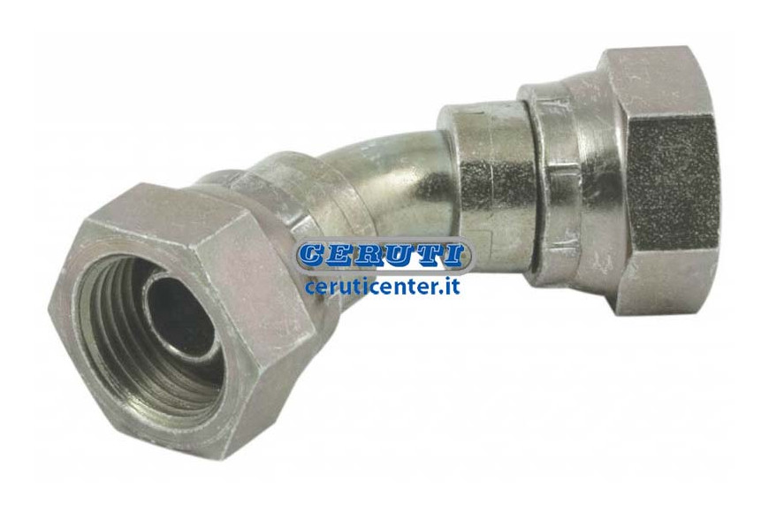 Mujer / hembra adaptador A 45 ° 60 ° Cono
