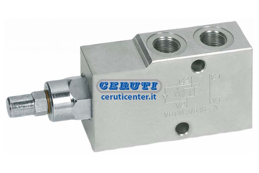 Block And Control Of The Simple Acting Descent In Line Valve Couplings 3/8" Gas
