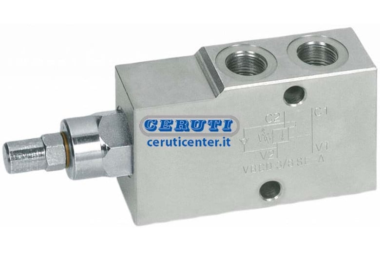 Block And Control Of The Simple Acting Descent In Line Valve Couplings 1/2" Gas