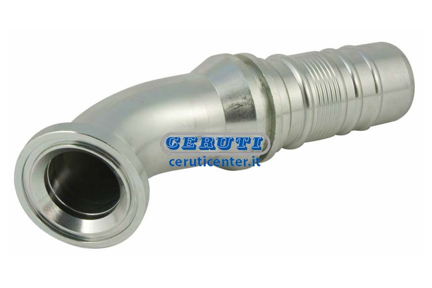 Raccordo A Flangia 45° Sae 3000 Psi Diametro Tubo 1"1/2 Inch Flangia 1" 1/2 Inch