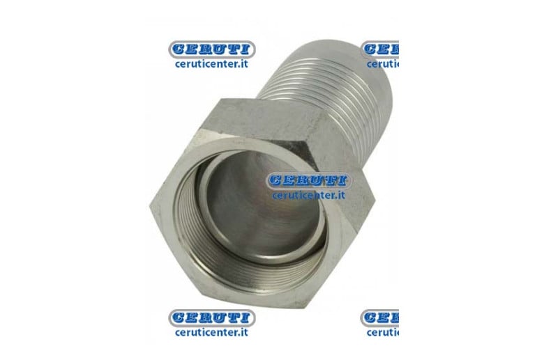 Racor Roscado Hembra Recto Diámetro Del Tubo 3/4" - 19 Mm Rosca 1/2" Gas