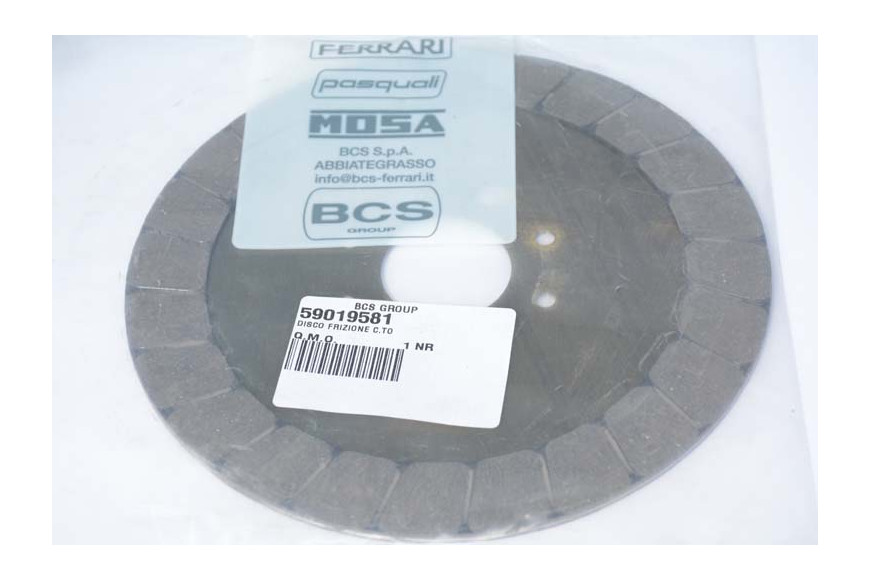Disco Frizione C.To - Originale BCS - 59019581 - sostituisce - 59002304