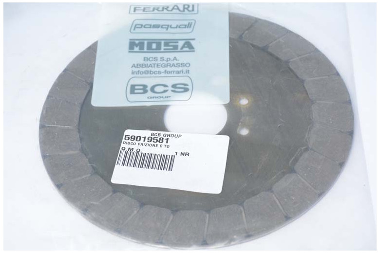 Disco Frizione C.To - Originale BCS - 59019581 - sostituisce - 59002304