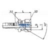Raccord Femèle Métrique Japonaise Sv.60° Tipe Komatsu