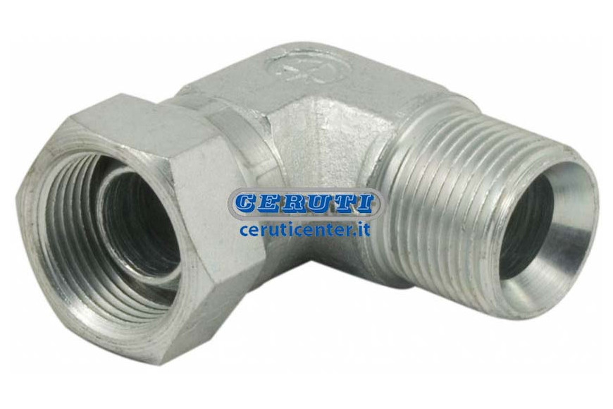 Adaptador A 90° Macho-Hembra Giratorio