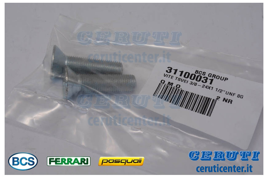 Screw Tsvei 3/8-24X1 1/2"Unf - BCS genuine - 31100031