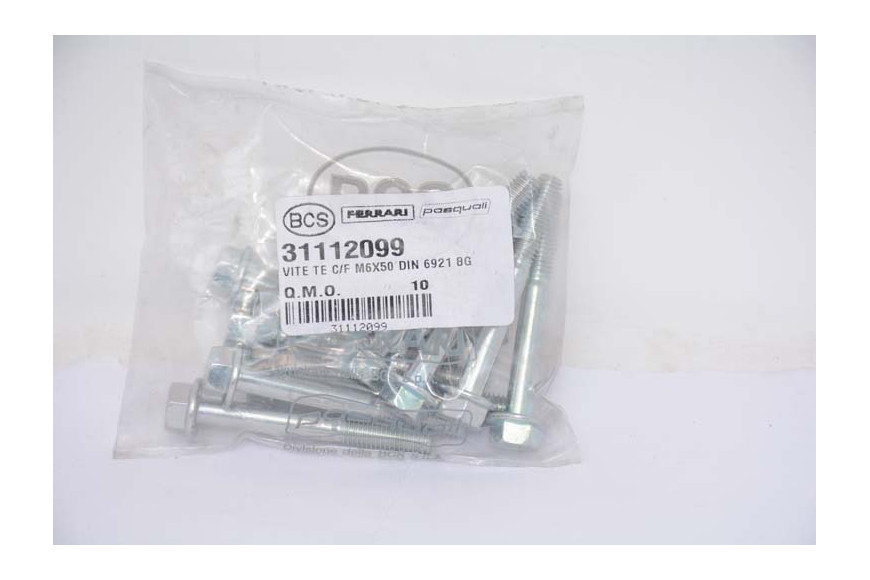 Vite Te C/F M6X50 Din 6921 8G - Originale BCS - 31112099