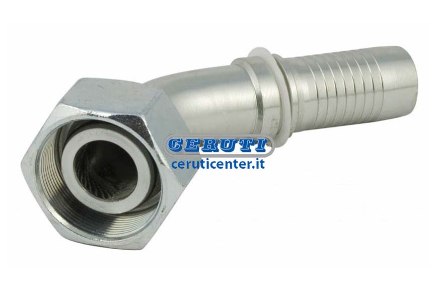 Raccord Coude Metrique 24°, Femelle 45°