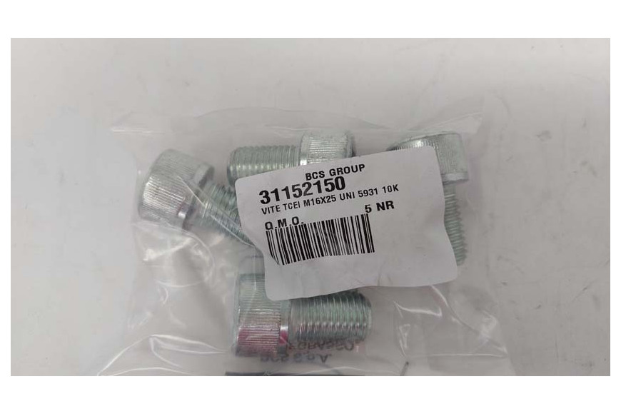 Schraube Tcei M16X25 Uni 5931 - BCS Original - 31152150