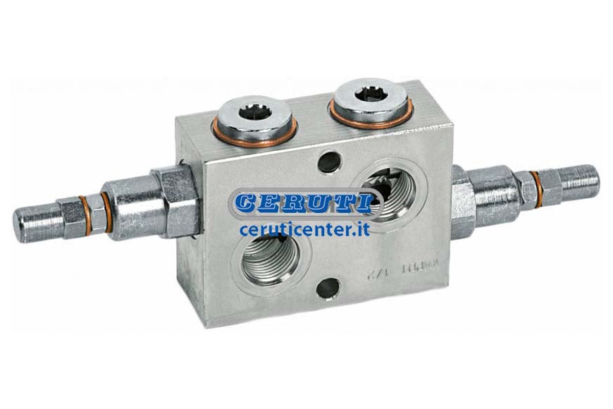 Double Crossed Relief Valves Maximum Flow Rate 45 L/Min Couplings 3/8" Gas
