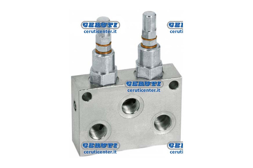 Double Relief Valves Maximum Flow Rate 45 L/Min Couplings 3/8" Gas