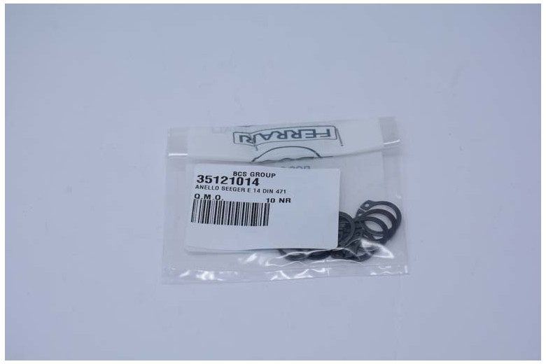 Anello Seeger E 14 Din 471 - Originale BCS - 35121014