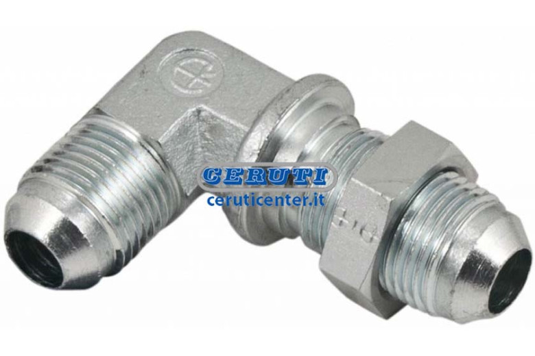 Nipples Passaparete A 90° Jic 37° Filetto - R 3/4" Unf - Racc. Passapar. 90° 3/4-12 Jic