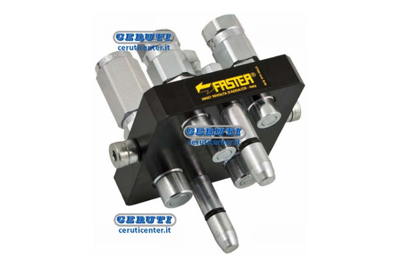 Multiconnection Device - Faster 5 Way Coupling 3 X 1/4" + 2 X 3/8" Gas