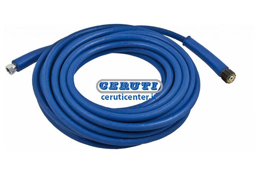 Fitted Hoses For High Pressure Washing Machines Incluse Of Handle Colour Blue Ø 3/8" Length 10 M