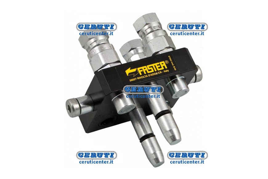 Parte Mobile X Art.83643 - Multifaster A 3 Vie Per Laverda E Cnh - Parte Mobile Attacco 1/4" Gas - Adattabile a 2P404-3-AMC