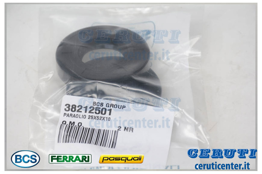 Paraolio 25X52X10 - Originale BCS - 38212501 - sostituisce - F0802101000, P000000007688, P000000007813