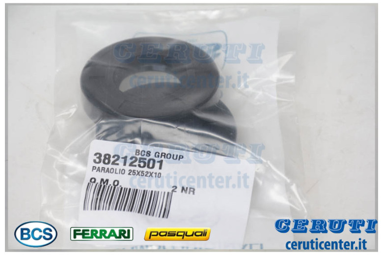 Simmerring 25X52X10 - BCS Original - 38212501 - ersetzt - F0802101000, P000000007688, P000000007813