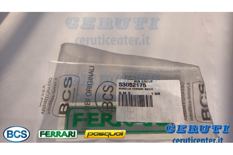 Marchio Ferrari Medio  - BCS Pièce d'origine - 53052175