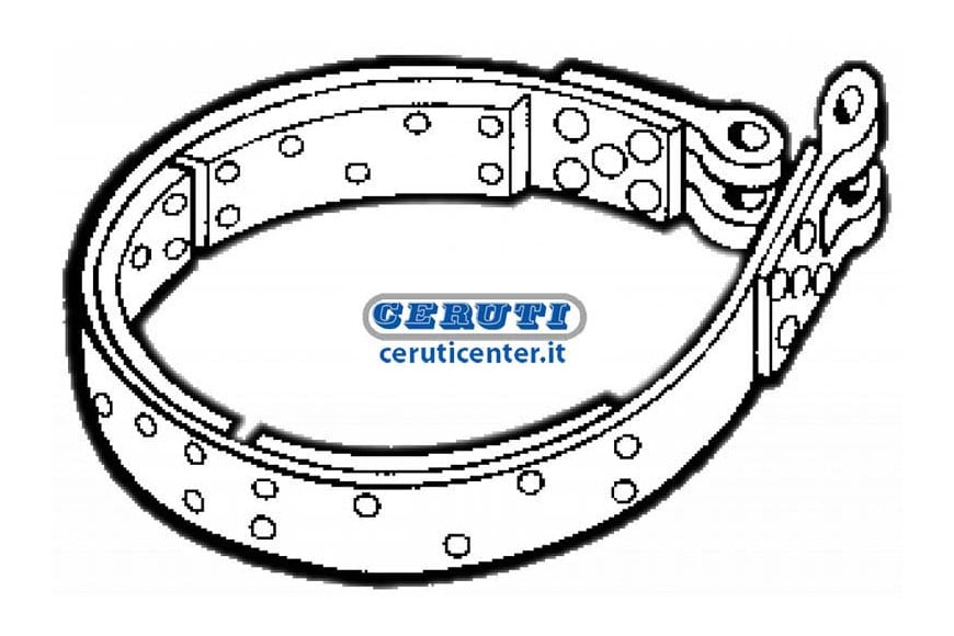 Bremsband Genietet Aus Gewebe