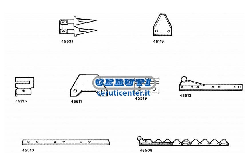 Pieces De Rechange Pour Barres Faucheuses Laverda
