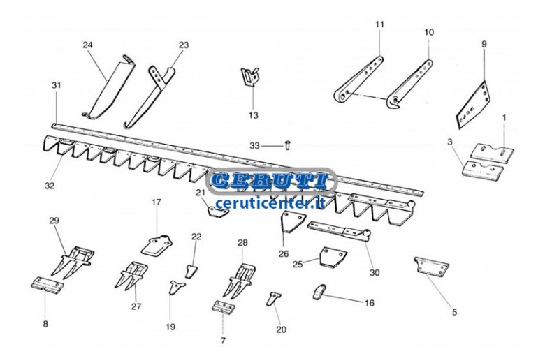 Pieces De Rechange Pour Barres Faucheuses Gaspardo