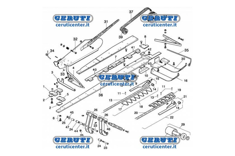 Recambios Para Barras Segadoras Gaspardo Fb 940
