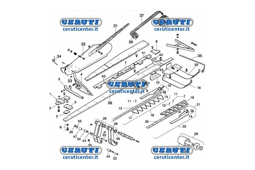 Recambios Para Barras Segadoras Gaspardo Fb 940